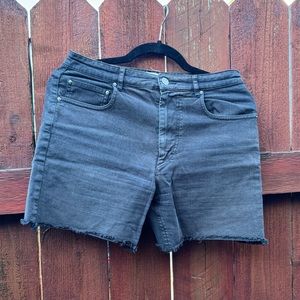 Faded Black Denim Isabel Marant Etolie Shorts